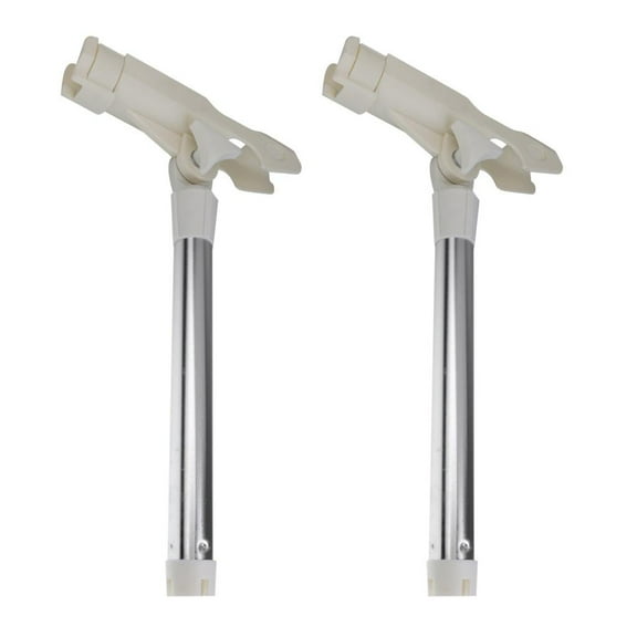 Dualoai 2x Fishing Rod Rack Boat Yacht Mounted Outrigger Rod Holder Angle Adjustable
