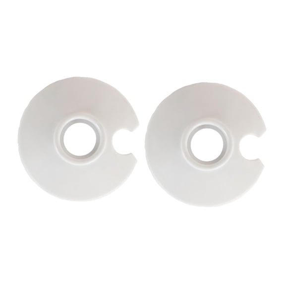 Dualoai 2x Hiking Poles Basket Replacement Part, Ski Pole Tips Accessories, Snow and Mud White