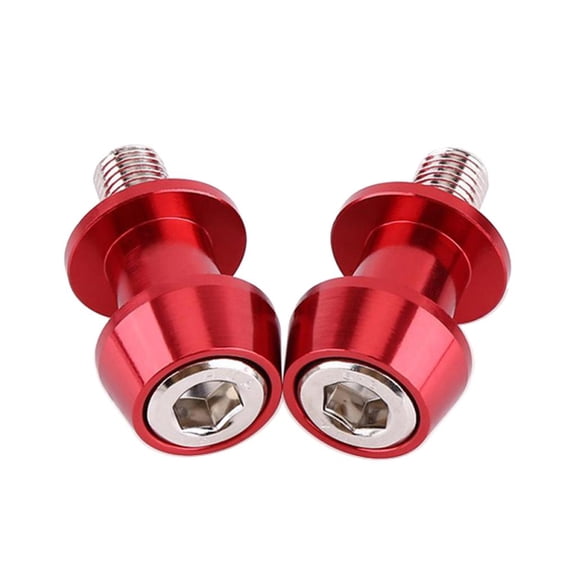 Dualoai 2x Motorcycle CNC Swingarm Spools Sliders Stand Bobbins 8mm Red