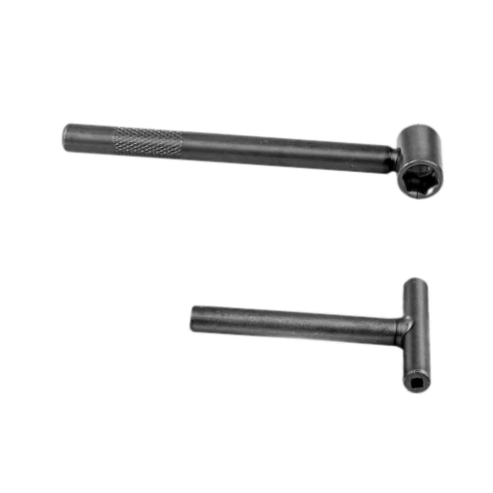 2-Piece Motorcycle Scooter Valve Adjustment Tool Set - Hex & Square Hole Wrenches For Engine Tappets