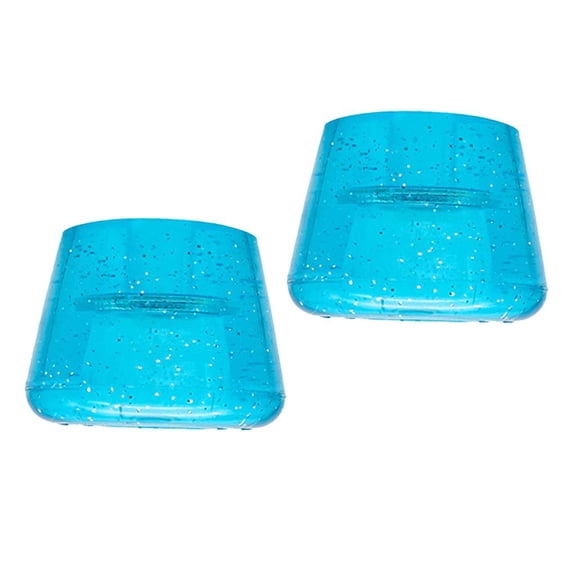 Dualoai 2x Outdoor Roller Skates Toe Stop,Double-Row Roller Skate Toe Stoppers, Skating Braking Brake Blocking Plug Pad 1.8x1.4inch- , Perfect Gri