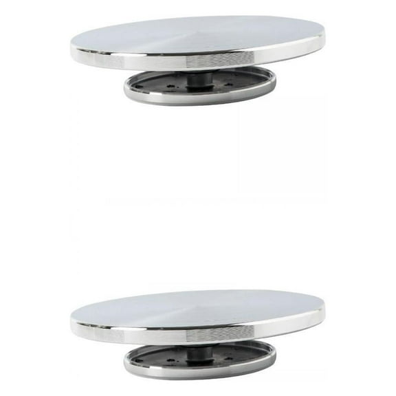 Dualoai 2x Pottery Banding Wheel Aluminum Sculpting Turntable Sculpture Model Tool