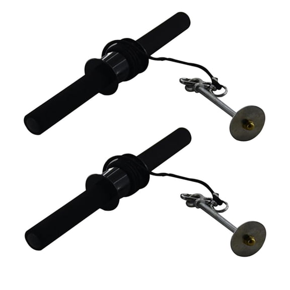 Dualoai 2x Solid Wrist Roller Home Forearm Exerciser Curler Strength Training Shaper