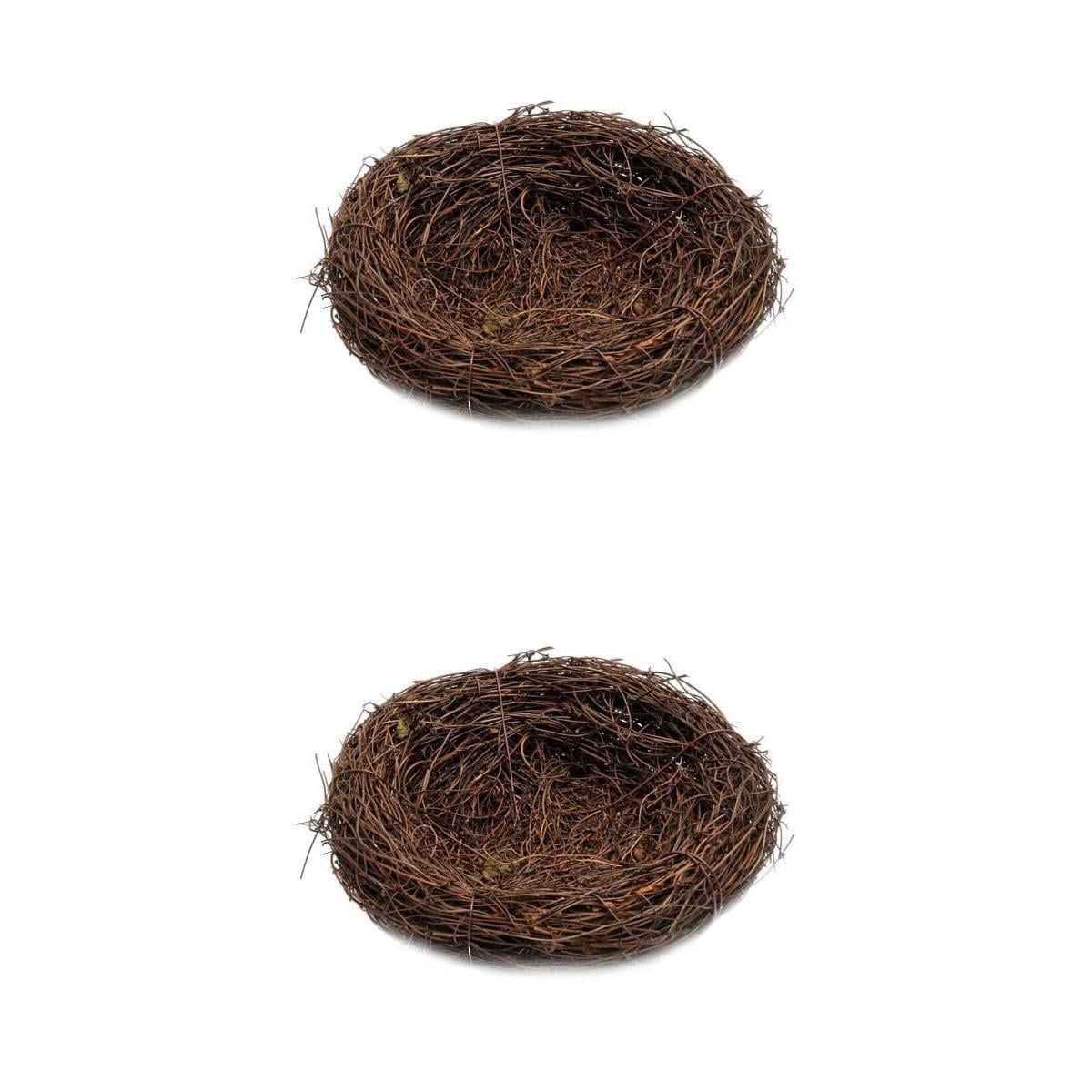 Dualoai 2x Traditional Novelty Bird Nesting Box Nest House Garden Birds ...