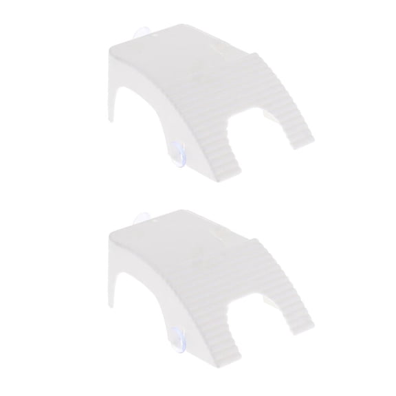 Dualoai 2x Turtle Basking Platform with Suction Cup Adjustable Aquatic Tank Habitat Dock 2