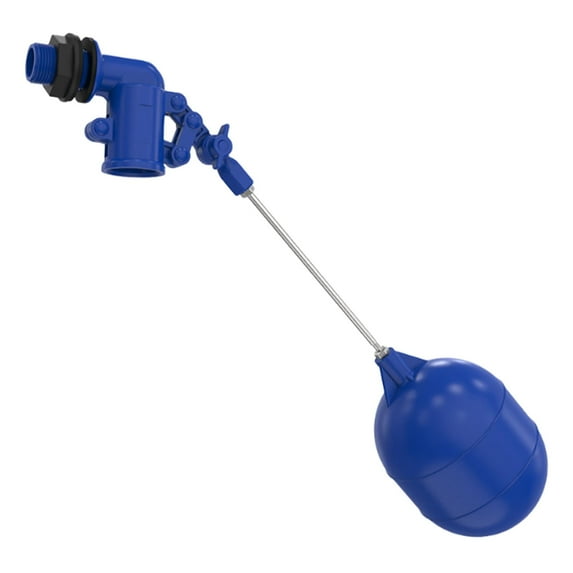 Dualoai 3/4 Float Ball Valve Automatic Fill Control Water Level Farm Supplies Auto Fill Float Valve for Tank Pool Pond Aquaculture