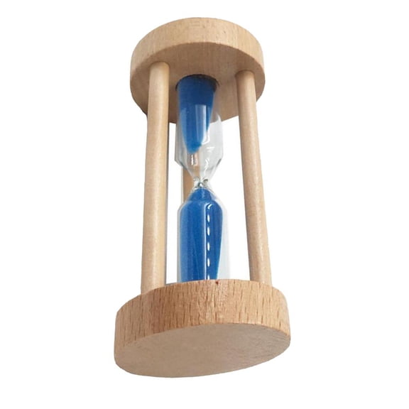 Dualoai 3 Minutes Hourglass Clock for Management Games Interval Blue