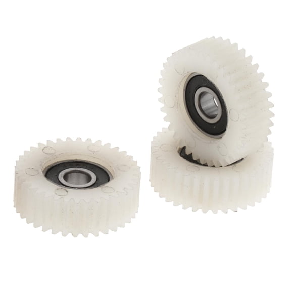 Dualoai 3 Pieces Professional 36T Planetary Gears, Motor Equipment Part Tool Attachment Nylon White