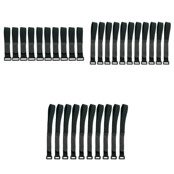 Dualoai 30 Piece Durable Cinch Straps Nylon Cable Strap Bike Cargo Tie Downs Webbing