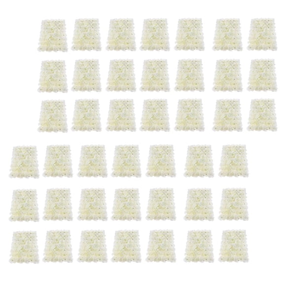 Dualoai 35 Pieces Artificial Hydrangea Flower Wall Panels, Wedding Background Main