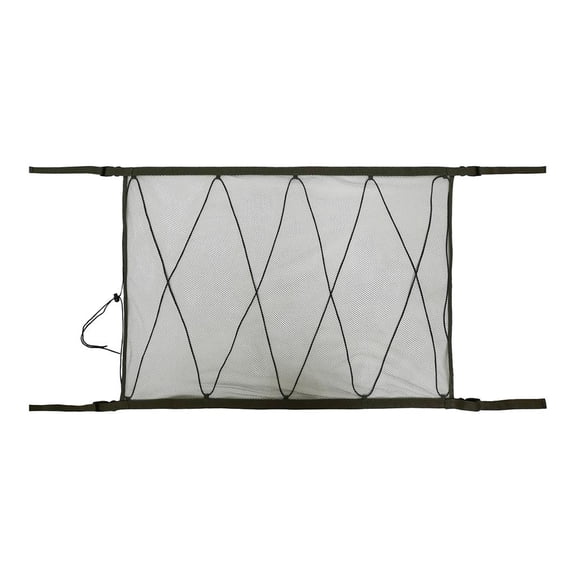 Dualoai 35"x25" Stretchable Elastic Car Roof Interior Ceiling Cargo Mesh Bag for Van