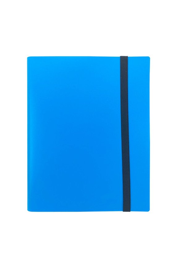 360 Trading Card Binder, Business Card Holder Card Sleeves Side Loading Pocket Blue