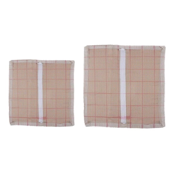 Dualoai 37/50cm Blank Mesh Canvas Latch Hook Kit Rug Making DIY Needle Carpet Embroidery