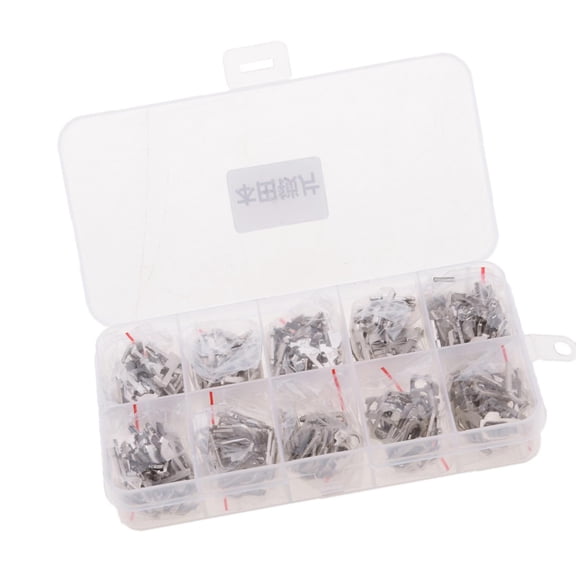 Dualoai 38 Pieces Lock Repair Pick Kit Accessories Car Lock Reed Lock Plate for Honda