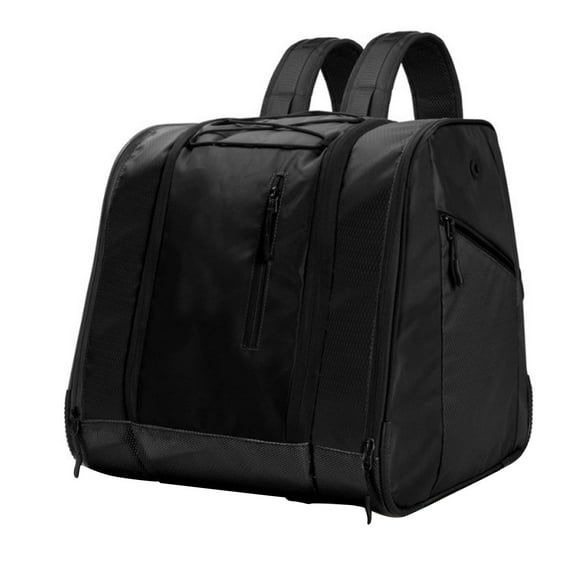 Dualoai 38L Capacity Oversized Ski Boot Backpack Professional with Ventilation Holes Black