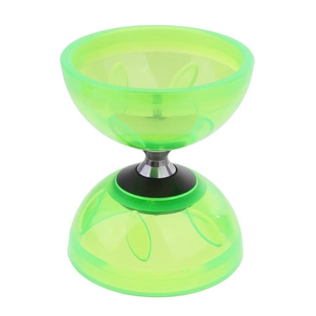Dualoai 3Ball Bearing Pro Diabolo Set + Metal Diabolo Handsticks + String 13cm Green