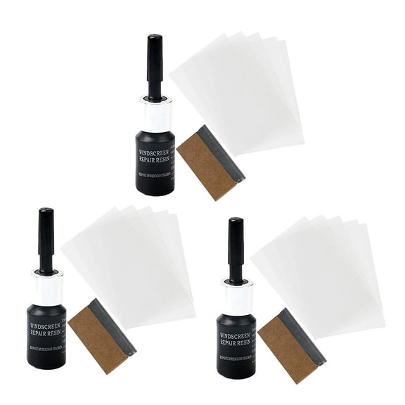 Dualoai 3x Cracked Glass Repair Kit Windshield Kits DIY Cars Window Repair Tools