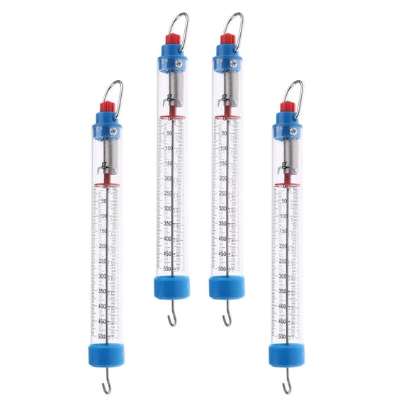 Dualoai 4 Pcs Spring Dynamometer Balance Physics Mechanical School Laboratory Equipment