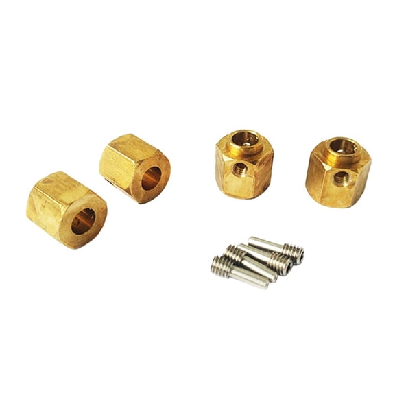 Dualoai 4 Pcs Wheel Hex Hub Extension Adapter 1/10 RC Crawler Accs for Trx4 8mm