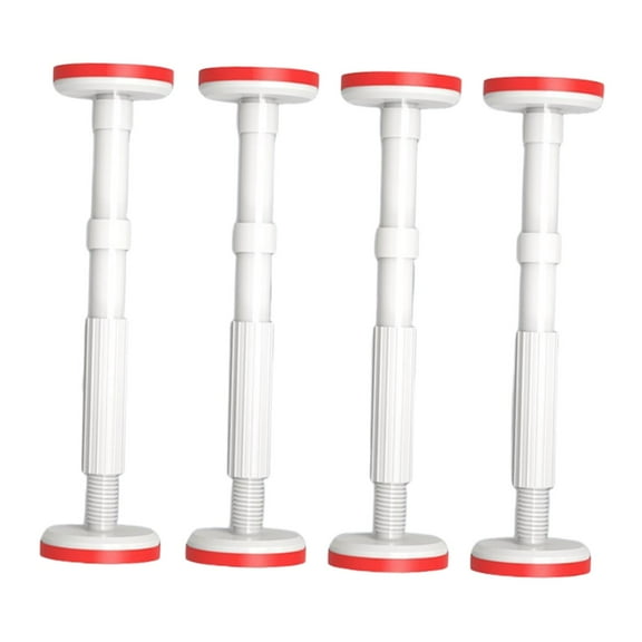 Dualoai 4 Pieces Cabinet Support Pole Rods Furniture Legs Nylon Cabinet Lifting Brackets