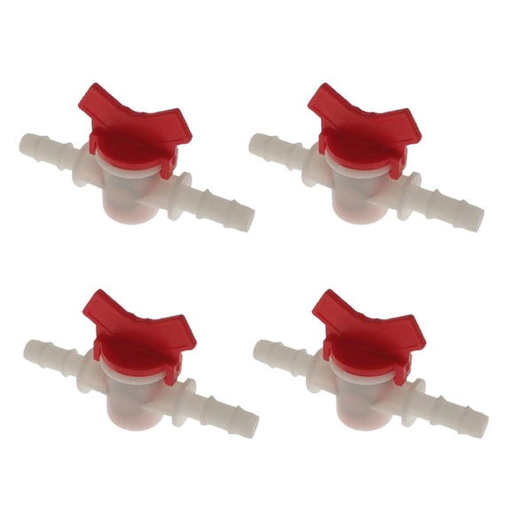 Dualoai 4 Pieces Flow Regulator Water Pump Straight Valve Water Flow Switch Valve mm