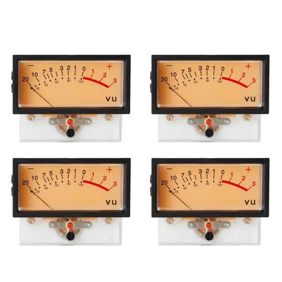 Dualoai 4 Pieces High Precision VU Meter Header TN-73 Analog VU Audio Level Meter
