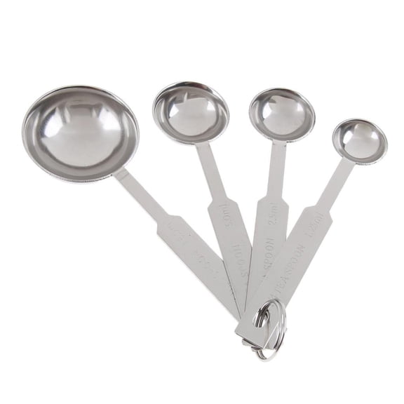 Dualoai 4 Pieces Stainless Steel Measuring Spoons Teaspoons Tablespoons Kitchen Utensils