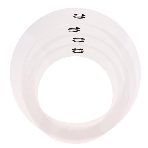 Dualoai 4 Pieces Tone Control Rings Drum Dampening Rings Drum Set Parts Accessories Musical Instrument Parts PET Material Suitable for Band Performanc
