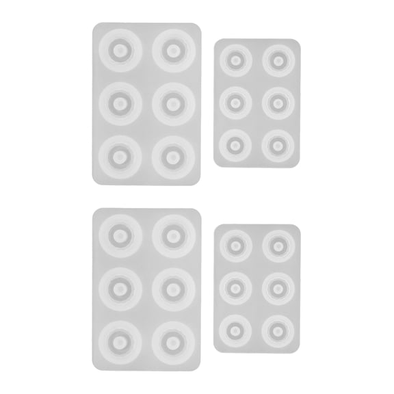 Dualoai 4 Set Silicone Mold DIY Round Bead Mold Jewellery Making Mould Hand Craft Tool