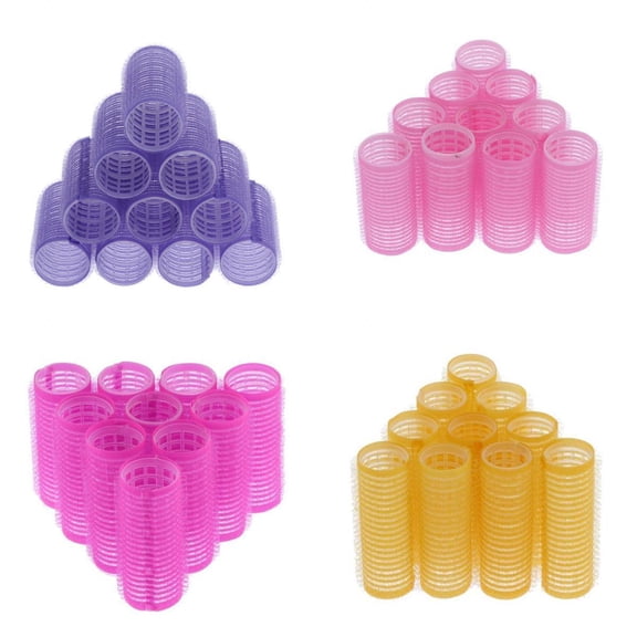 Dualoai 40Pcs Hair Roller Curling Curls Sticky Styling Universel for Men, Kids, Women