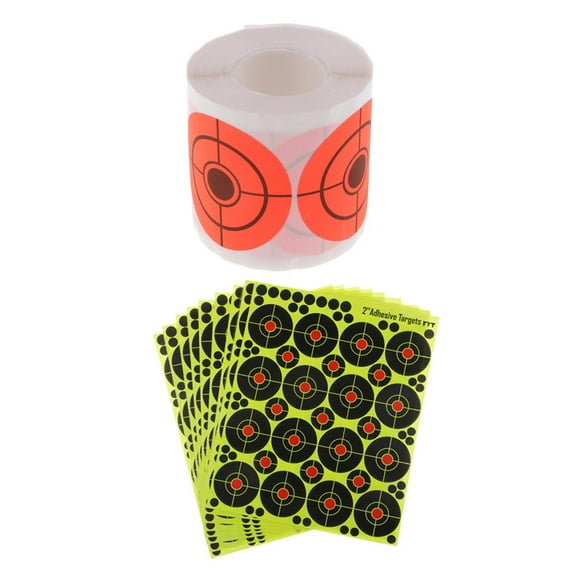 Dualoai 41pcs Dia. 2" Shooting Targets Reactive Splatter Paper Target for Archery Arrow