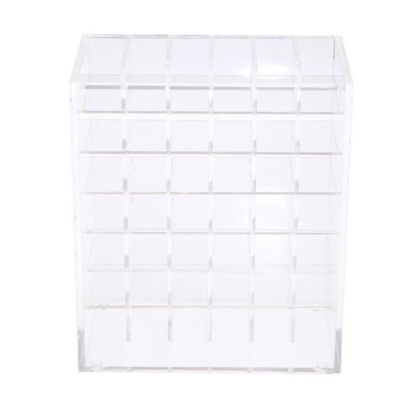 Dualoai 42 Grids Lip Gloss Makeup Cosmetics Lipstick Storage Display Stand Organizer