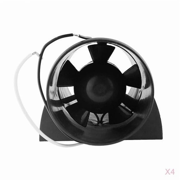 Dualoai 4Pcs 12V 3 "In Line BiLGe Blower Marine Cabin Engine