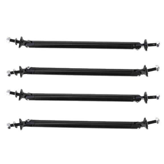 Dualoai 4Pcs Front / Rear Adjustable Windproof Bumper Bumper Chin Guard Lip Support for
