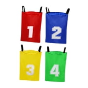 Dualoai 4Pcs Potato Sack Race Bags Backyard Park Sports Games Legged Relay Race Bags