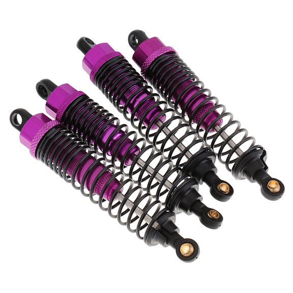 Dualoai 4Pcs Purple Front Rear Shock Absorber Damper 108004 Upgrade Parts for 1/10 RC
