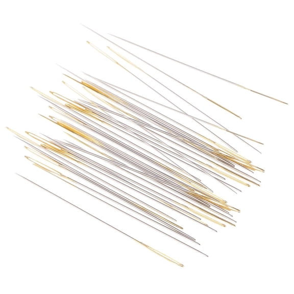 Dualoai 4pcs Large Eye Embroidery Tapestry Darning Needle Sewing Craft Tools 31mm