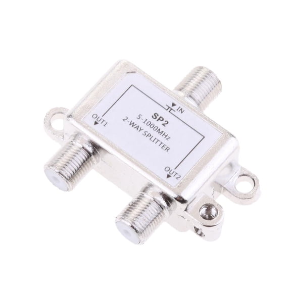 Dualoai 5-1000MHz 2 Way Coax Cable Splitter CATV Antenna Splitter RF Bi-Directional