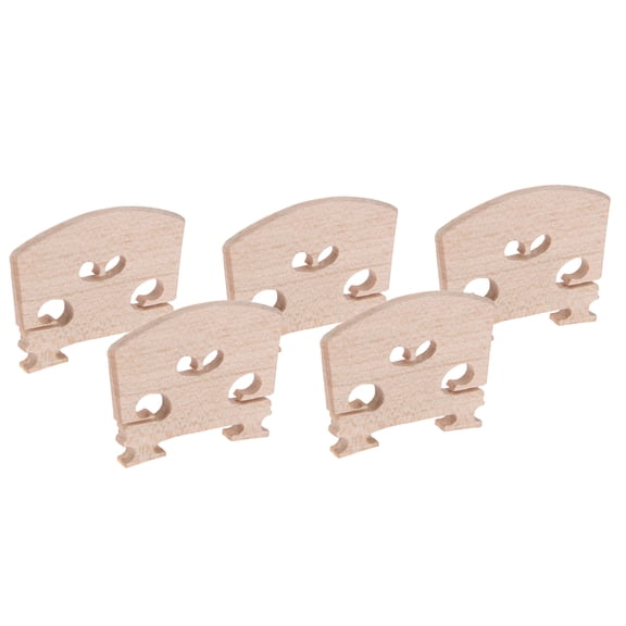 Dualoai 5 Piece 4/4 High Quality Maple Violin Bridge Enhancing The Sound Violin Musical