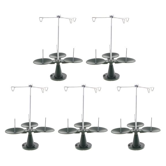Dualoai 5-piece 3 Bobbin Cone Holder Thread Stand Bobbin Holder Thread Spool Holder For Sewing Machine