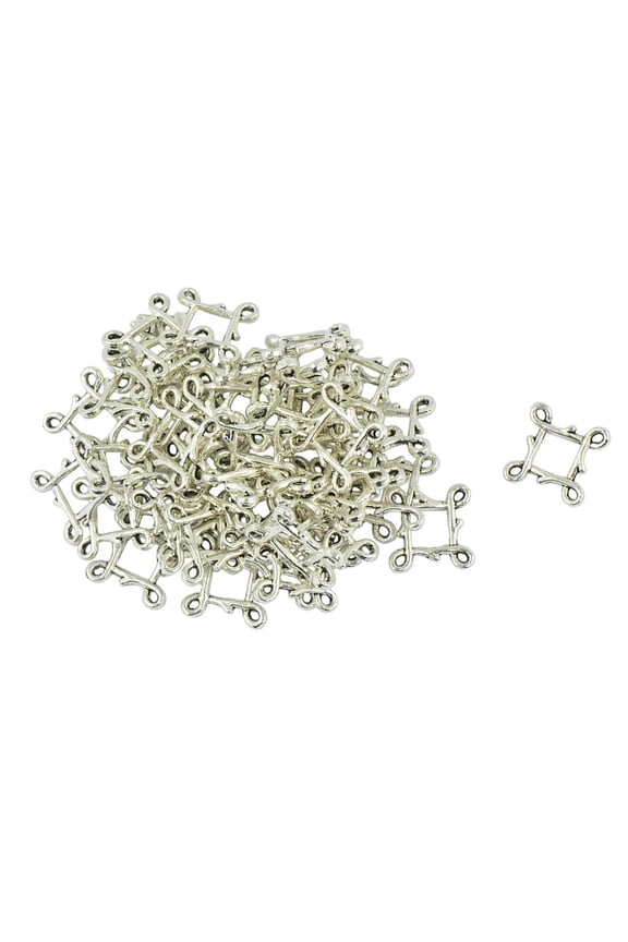 50 Pcs Tibetan Silver Rhombus Celtic Knot Pendant Jewelry Making Accessories