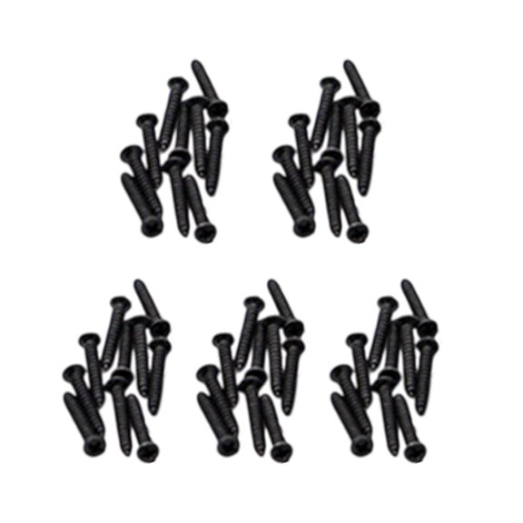 Dualoai 50 Pieces HO N Track Fastening Screws for Model Train Projects, Metal Components Short
