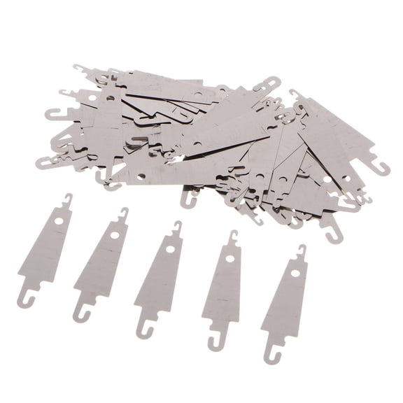 Dualoai 50 Pieces Portable Home Cross Sewing Needle Threading Guide Device Threader Tool