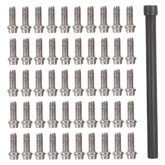 Dualoai 50Pcs RC Car Metal Screws Kit Universal for 1.9 2.2 Wheel Rims for 1/10 RC Car Truck Hobby Model M3