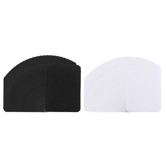 Dualoai 50x DIY Iron-on Repair Mending Patch Cotton Coat Elbow Fabric Stickers Quick Fix