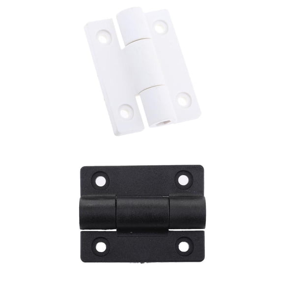 Dualoai 56mm x 43mm 4 Countersunk Holes Position Control Hinge +Black