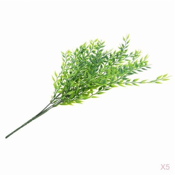 Dualoai 5PC 21'' Long Artificial Weeping Willow Ivy Vine Wedding Party Hanging Decor