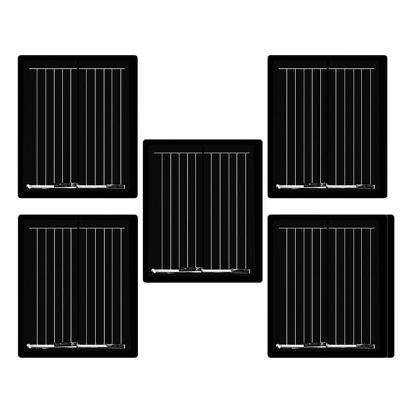 Dualoai 5Pcs Mini Power Small Polycrystalline Solar Cell Panel Module For DIY Solar Light Phone Battery Charger 30x25mm 1V