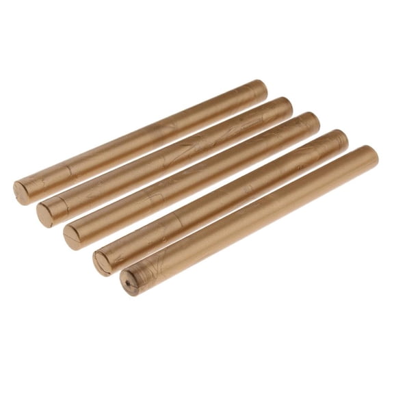 Dualoai 5Pcs Round Sealing Seal Stamp Glue for Wedding Party Tools Golden