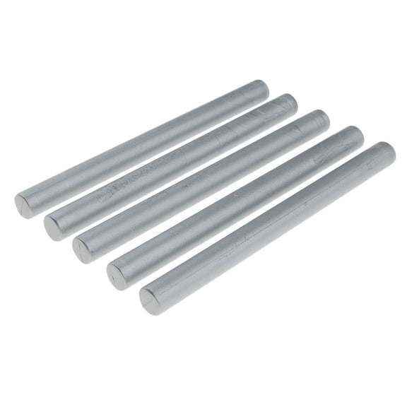 Dualoai 5Pcs Round Sealing Seal Stamp Glue for Wedding Party Tools Silver